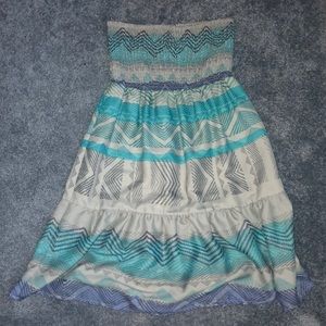strapless sundress